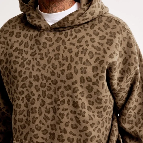 NWT Abercrombie Essential Popover Hoodie Sz Medium - Picture 3 of 12